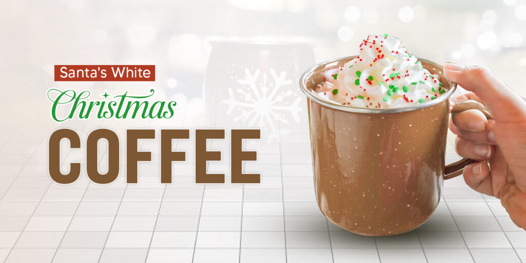 Santa's white Christmas coffee