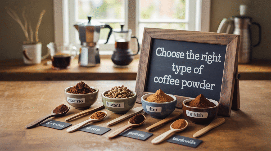 Choose the Right Type of Coffee Powder