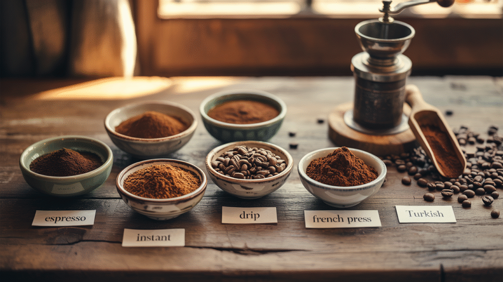 Different Types of Coffee Powder