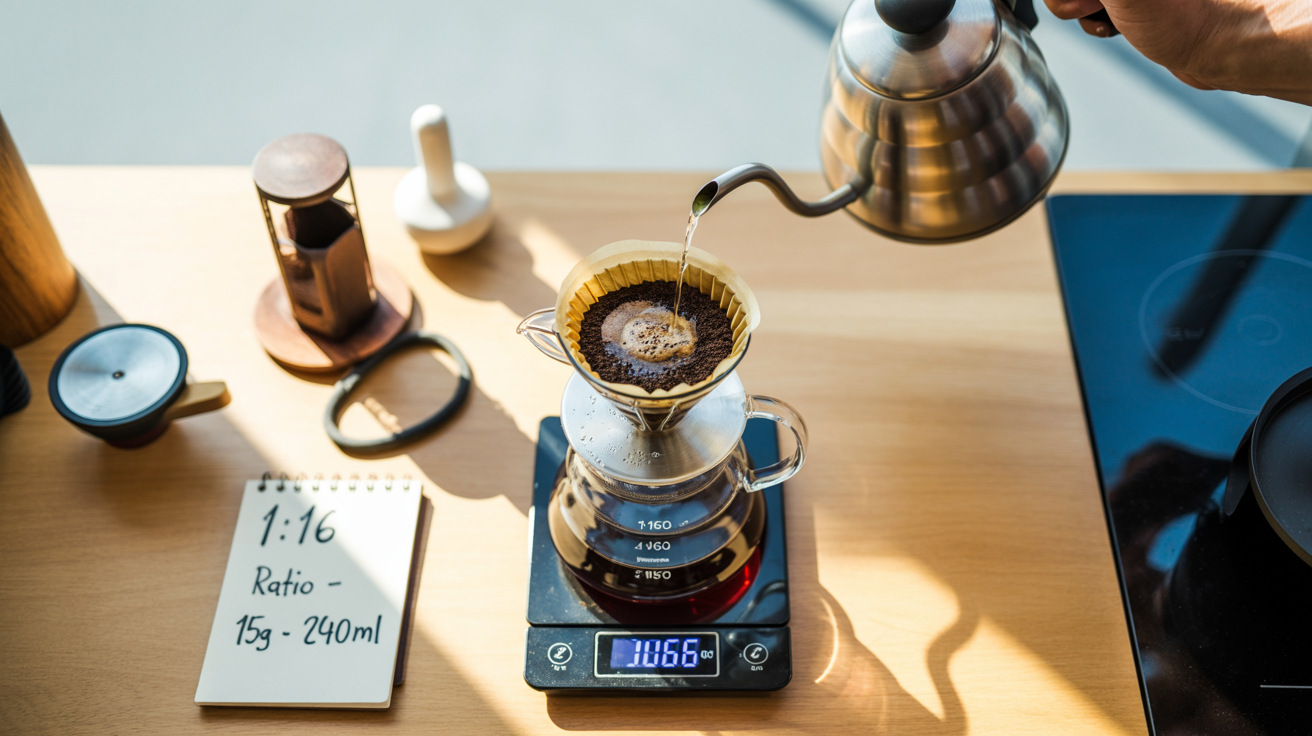The Perfect Pour Over Coffee Ratio