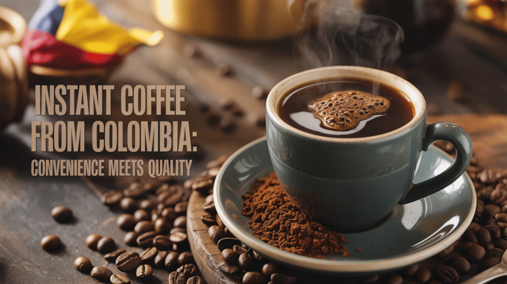 Instant making of Colombia Coffee